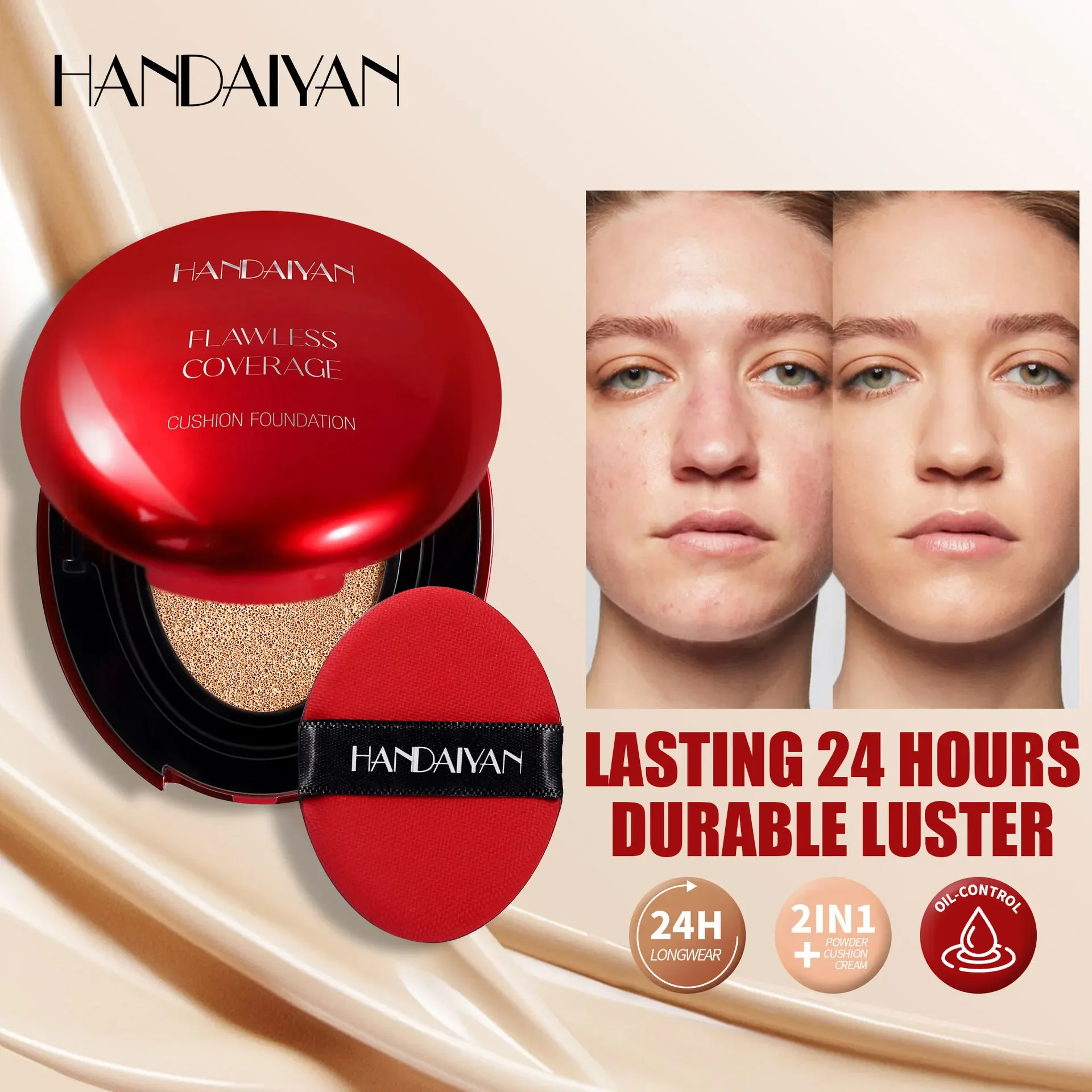 Bb Cushion Korean - Koreaanse luchtkussenfundering - Lichte natuurlijke vochtinbrengende