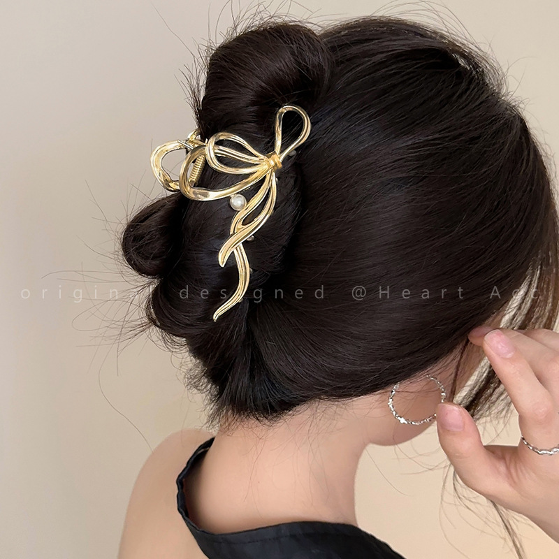 Korean Luxury Lifestyle - 3,9 inch Luxe Metalen Haarclip Koreaanse