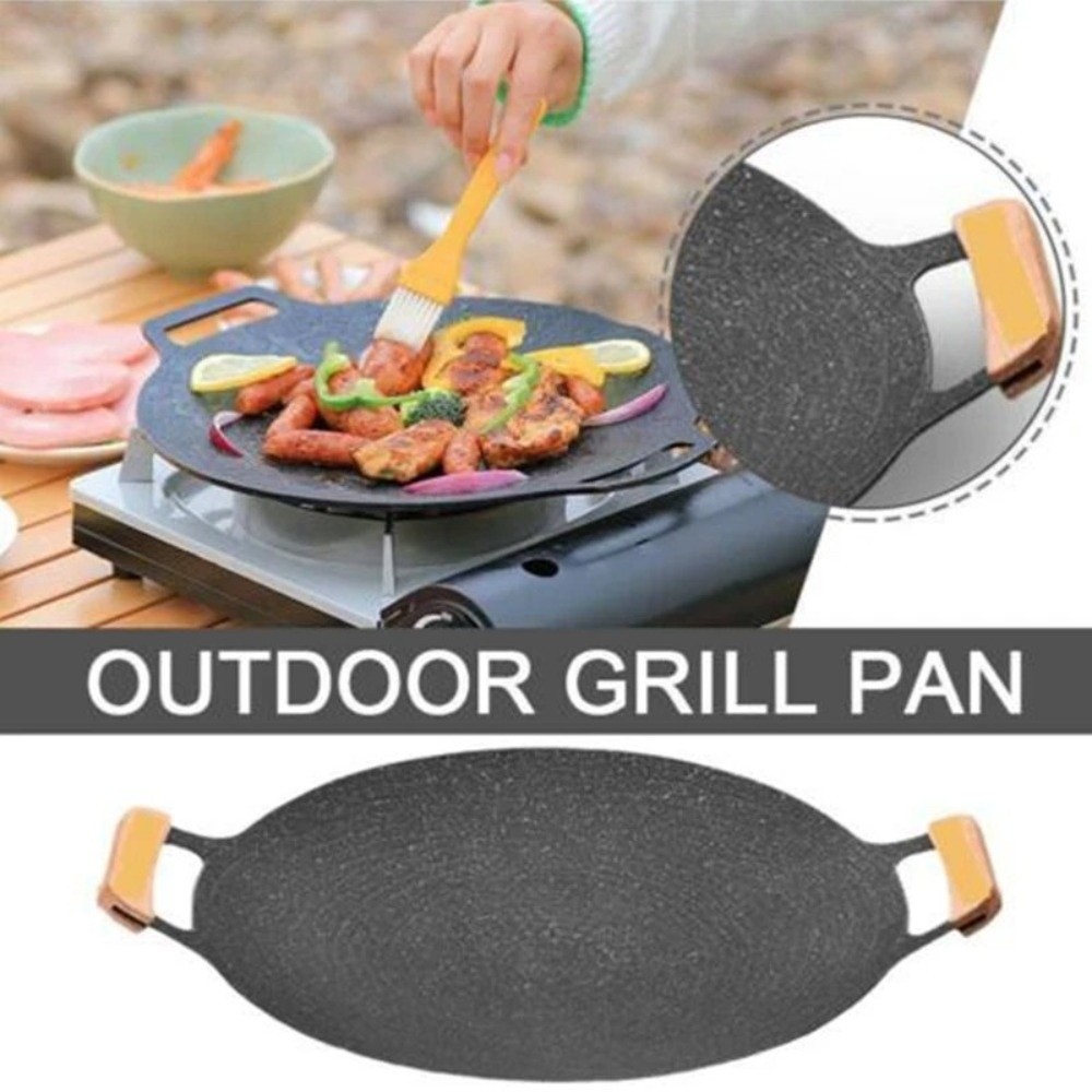Korean Bbq Grill - 30/32/34/36/38cm Koreaanse BBQ Grillpan Hittebestendige Houder
