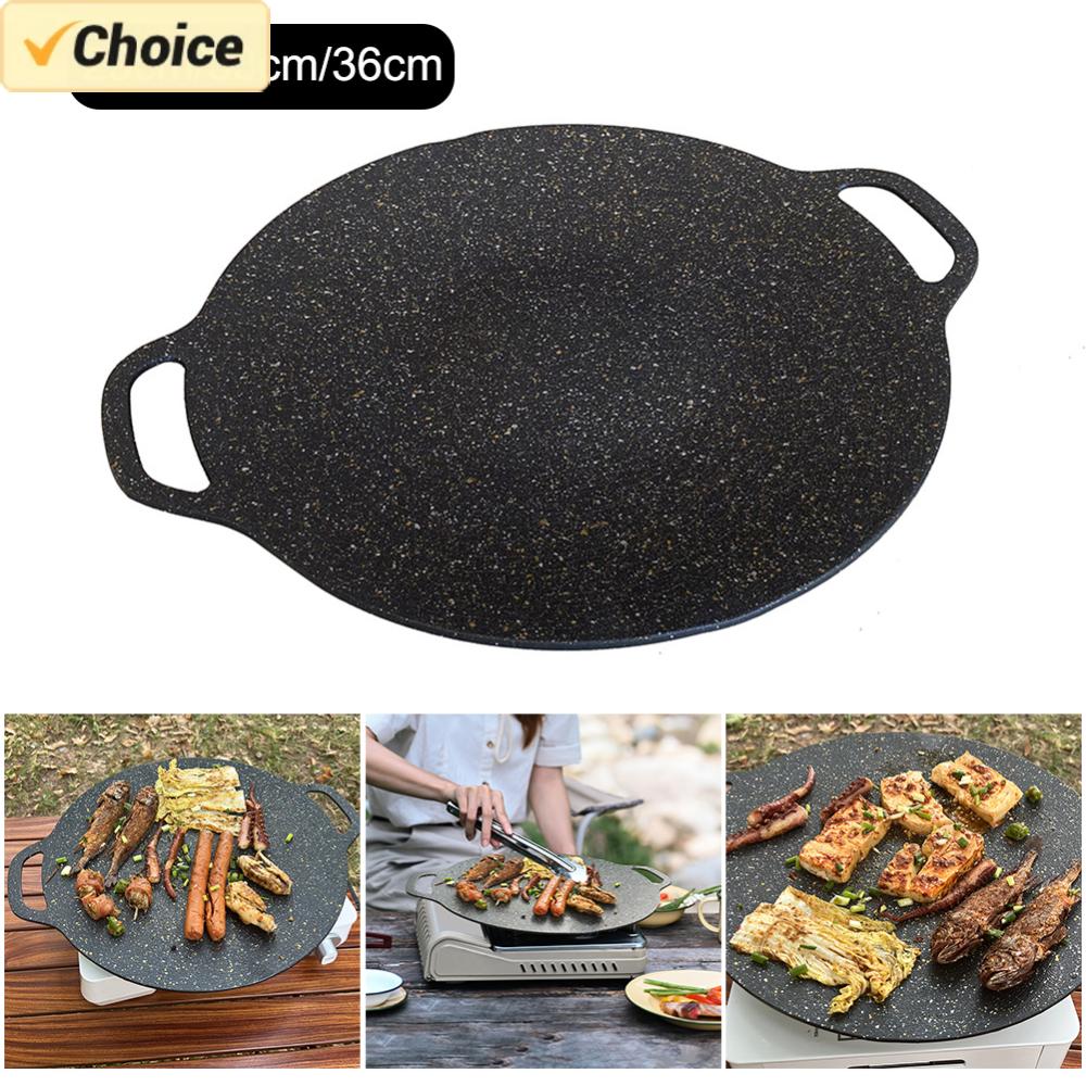 Korean Bbq Grill - Buiten Grillpan Koreaanse Roastig Koekenpan Anti-Aanbaklaag