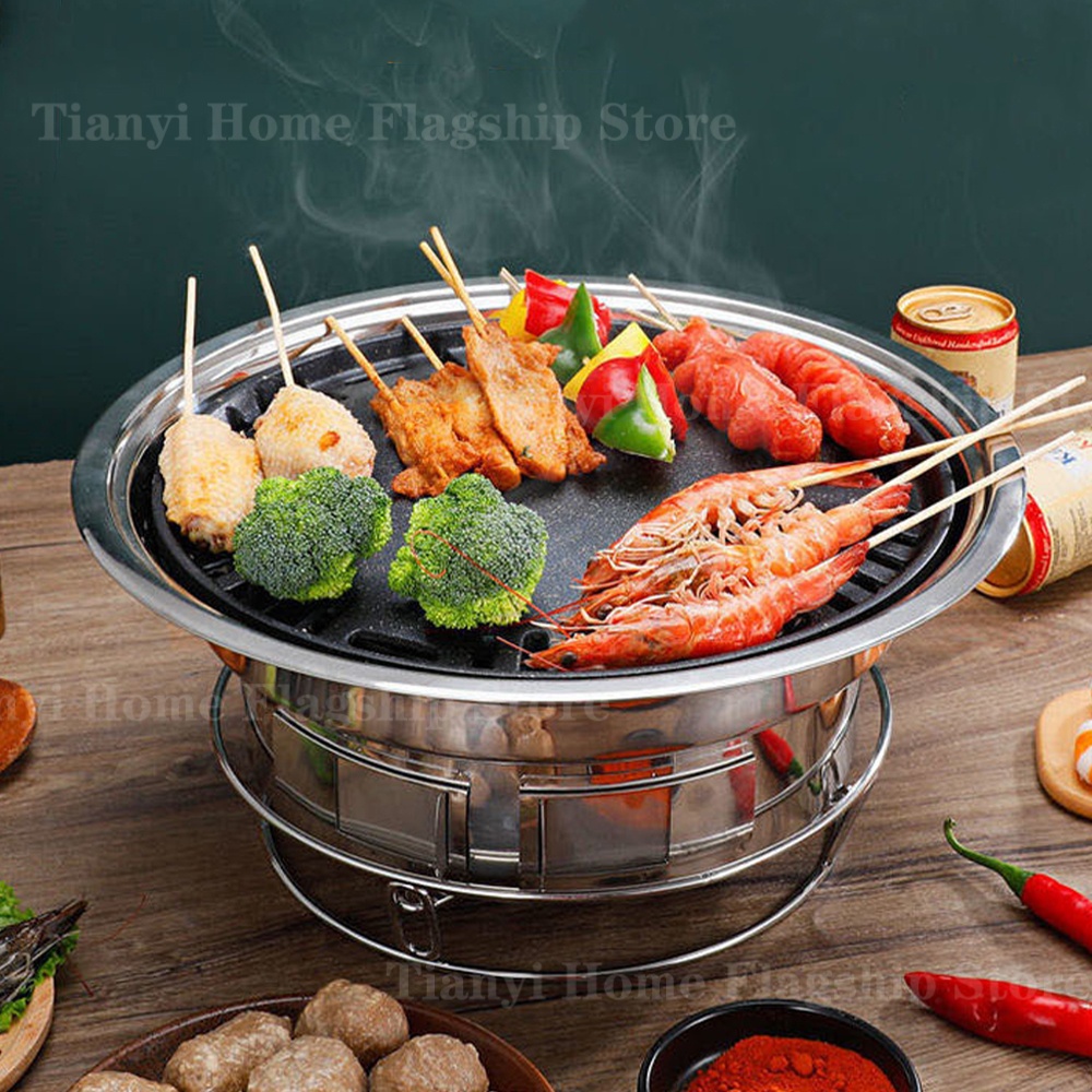 Roestvrijstalen houtskoolgrill - Korean Bbq Grill recensie en prijs