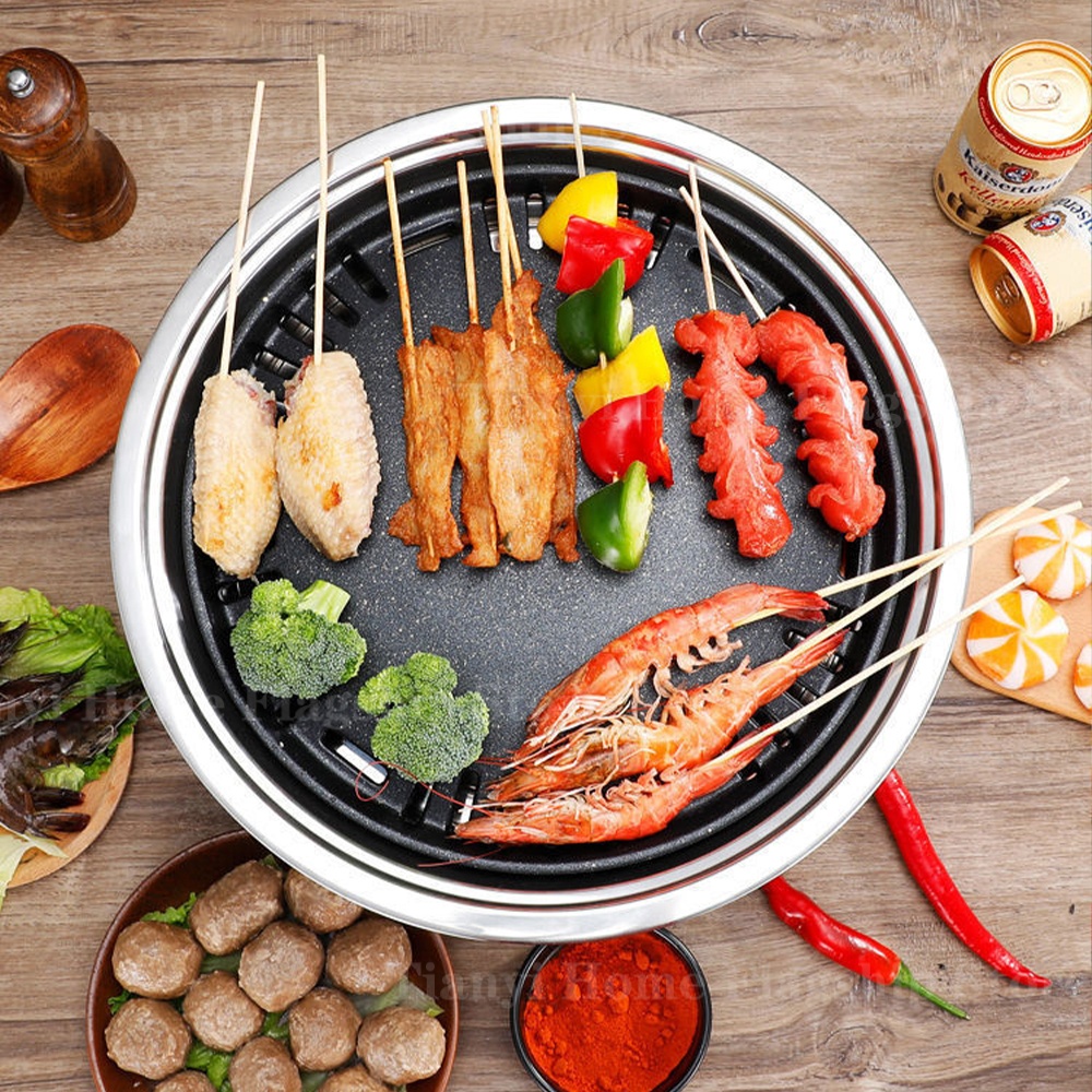 Roestvrijstalen houtskoolgrill - Korean Bbq Grill recensie en prijs