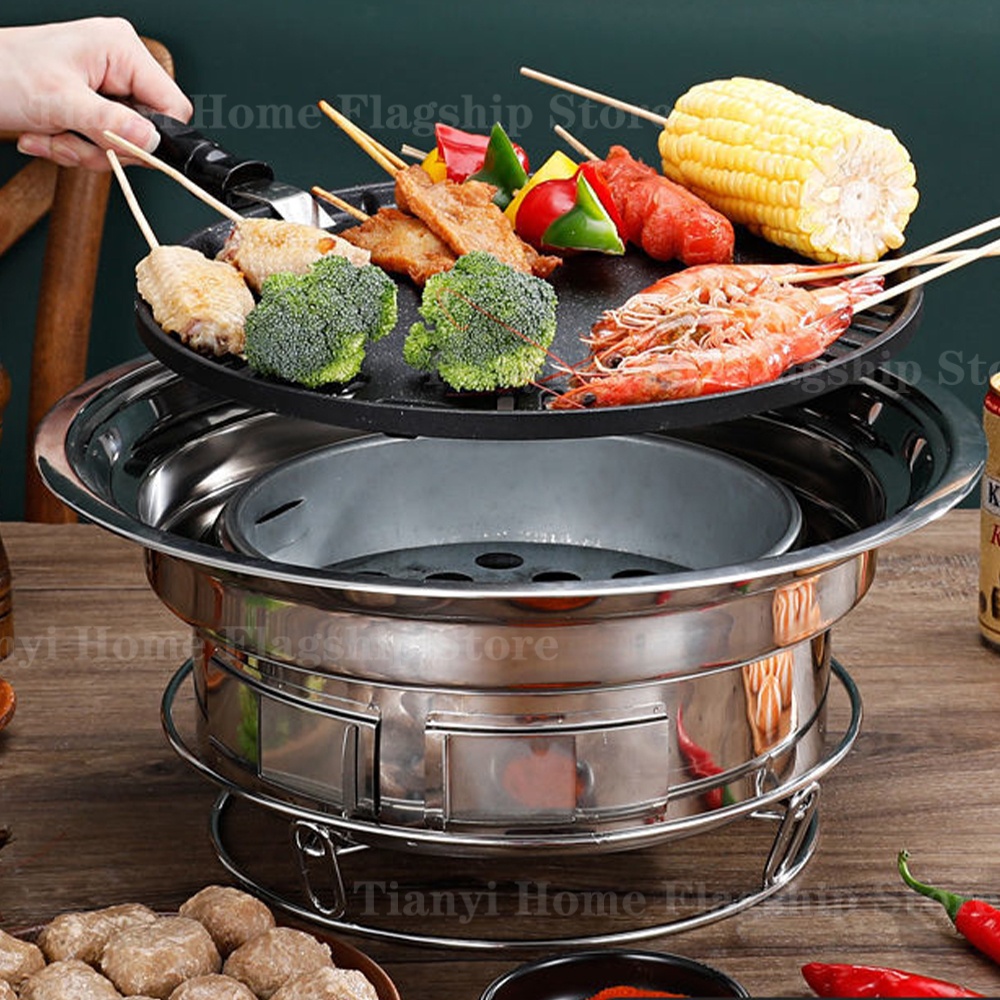 Roestvrijstalen houtskoolgrill - Korean Bbq Grill recensie en prijs