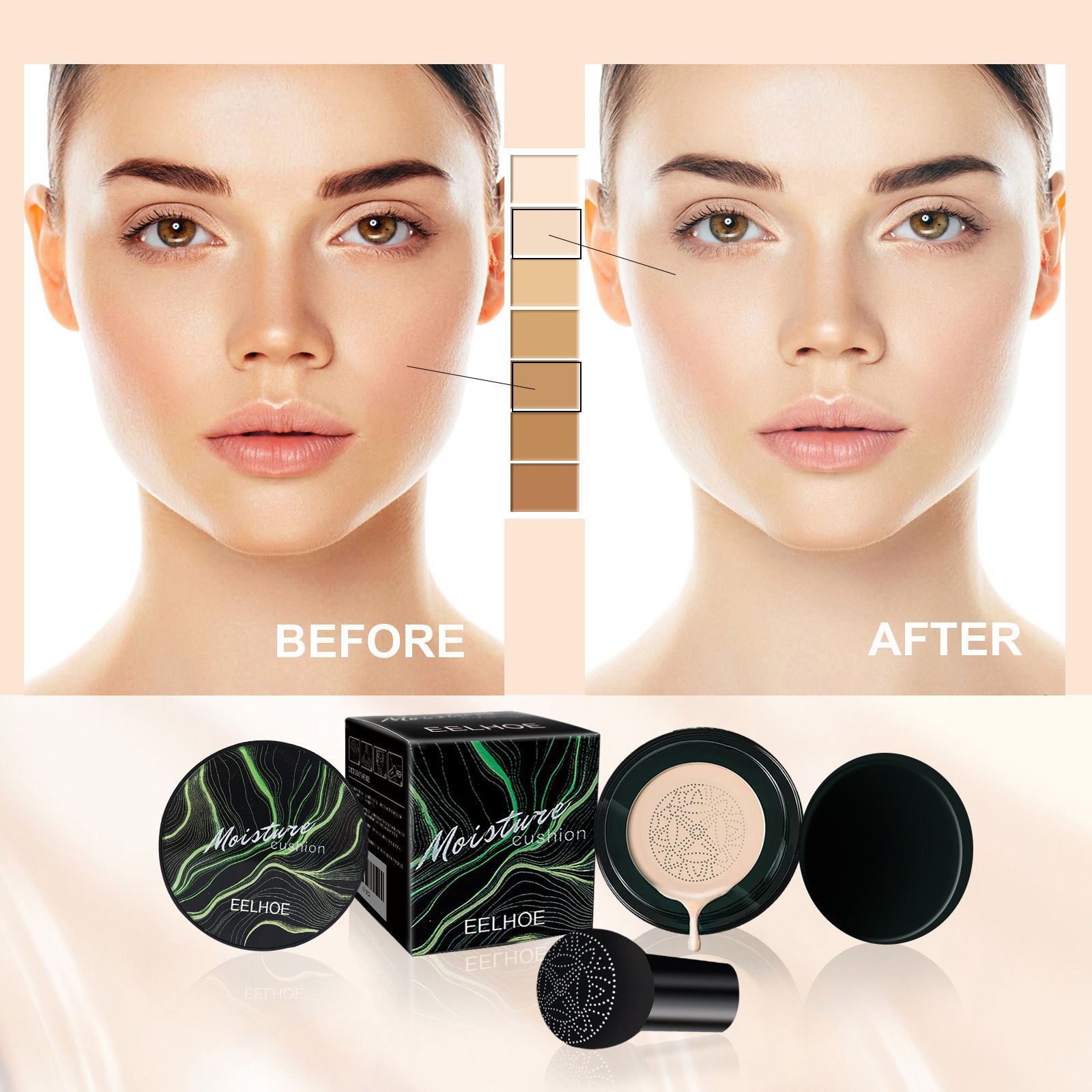 EELHOE Mushroom Head Air Cushi - Bb Cushion Korean recensie en prijs
